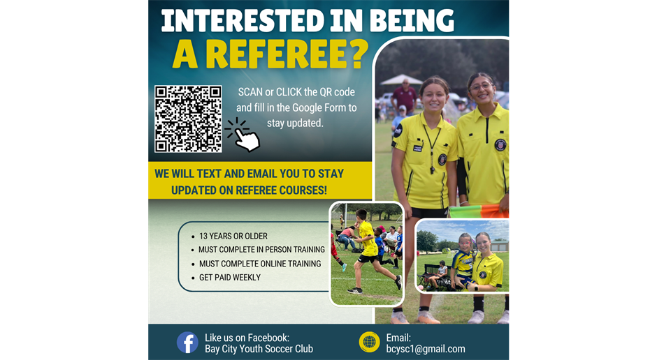 Interested in being a Referee?